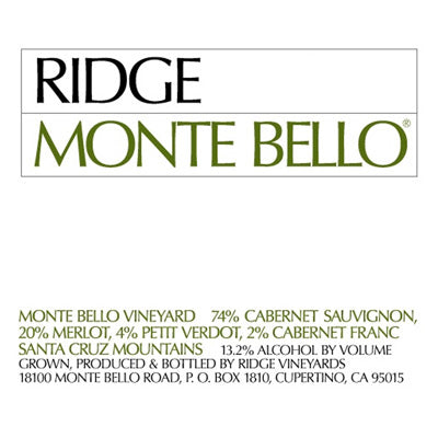 Ridge Monte Bello